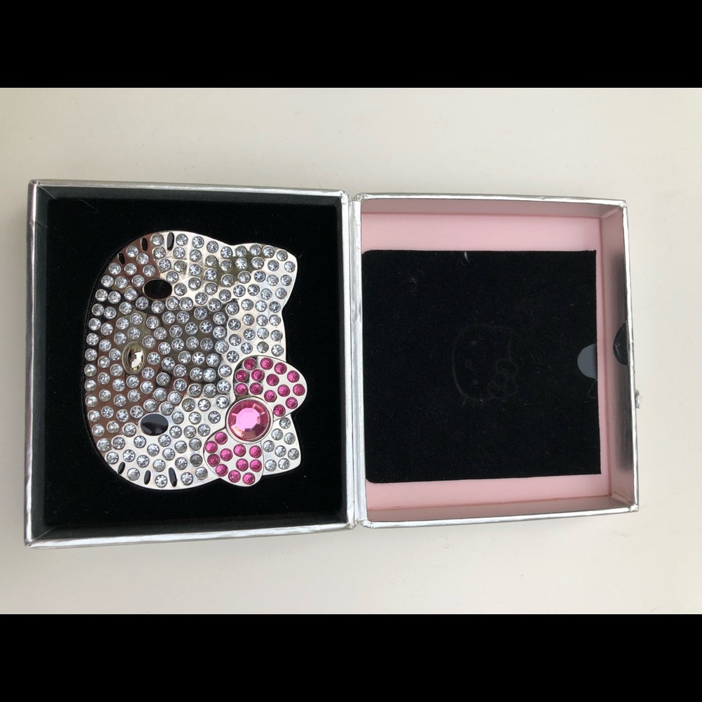 Crystal encrusted Hello Kitty mirror